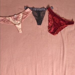 Set of 3 lace panties